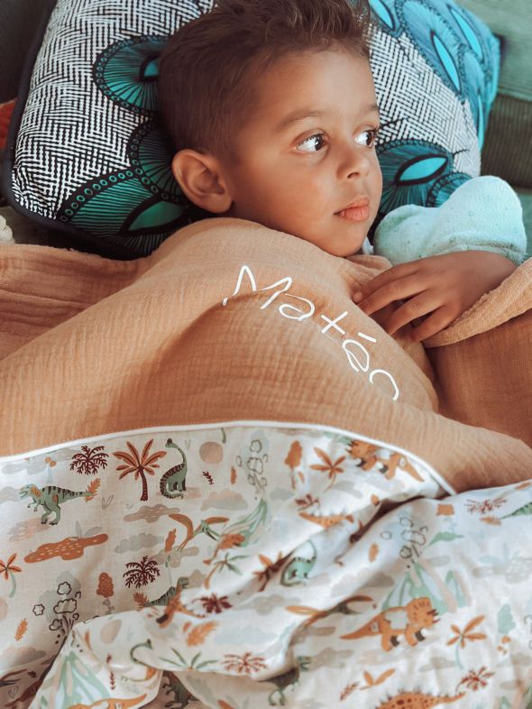 Couverture pour enfant personnalisable. Idéale pour la maternelle!