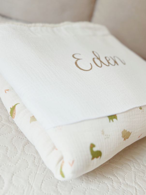 Couverture pour bébé personnalisable, idéale pour la maternelle ou pour la sieste.